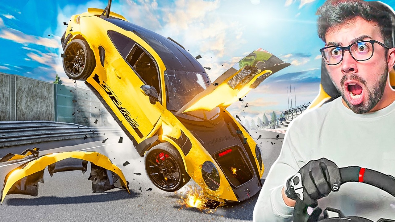 ACCIDENTES REALES en TRACK DAY NURBURGRING 💥 | BeamNG Drive