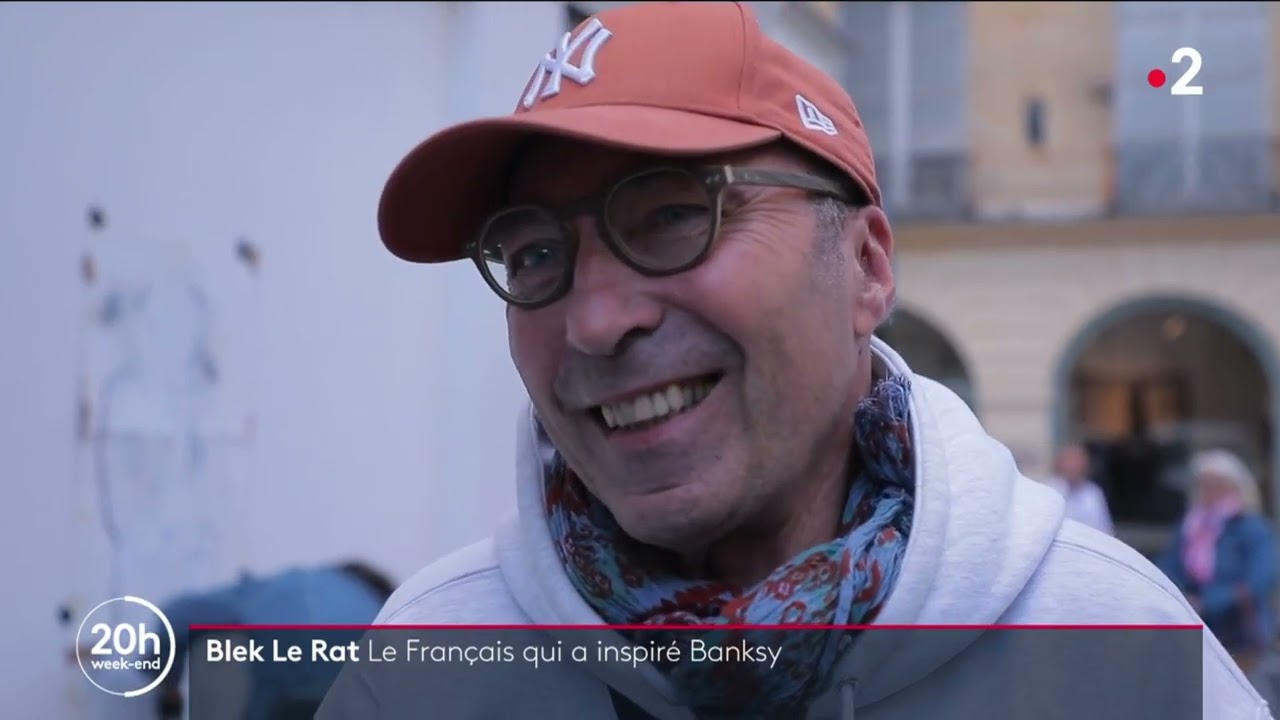 Journal 20h00 du samedi 15 octobre 2022 sur France 2 - Reportage Blek le Rat