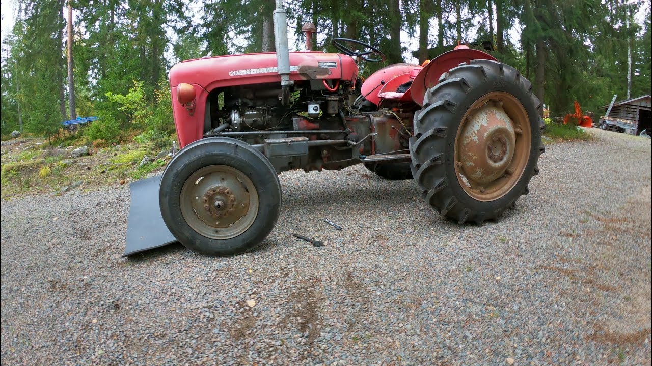 MF 35 öljynvaihto.
