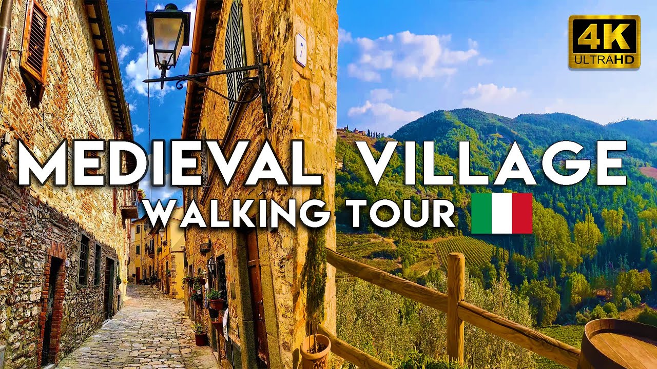 #1 Medieval Village of ITALY: MONTEFIORALLE (4K HDR Walking Tour)