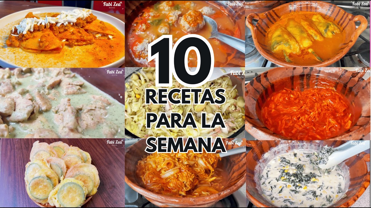 ✅ 10 RECETAS FACIL Y ECON&Oacute;MICAS 💸🍽️  #cocinaconmigo #viralrecipevideo