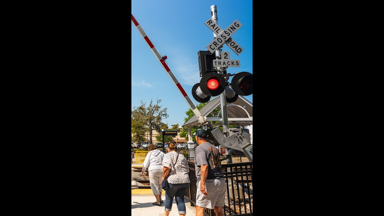 Never go around the gates at a railroad crossing.