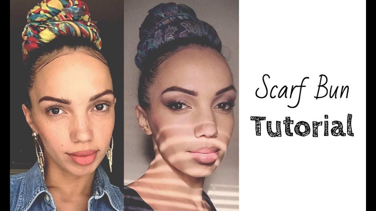 Scarf Bun Tutorial { Simple & Cute Protective Styling }