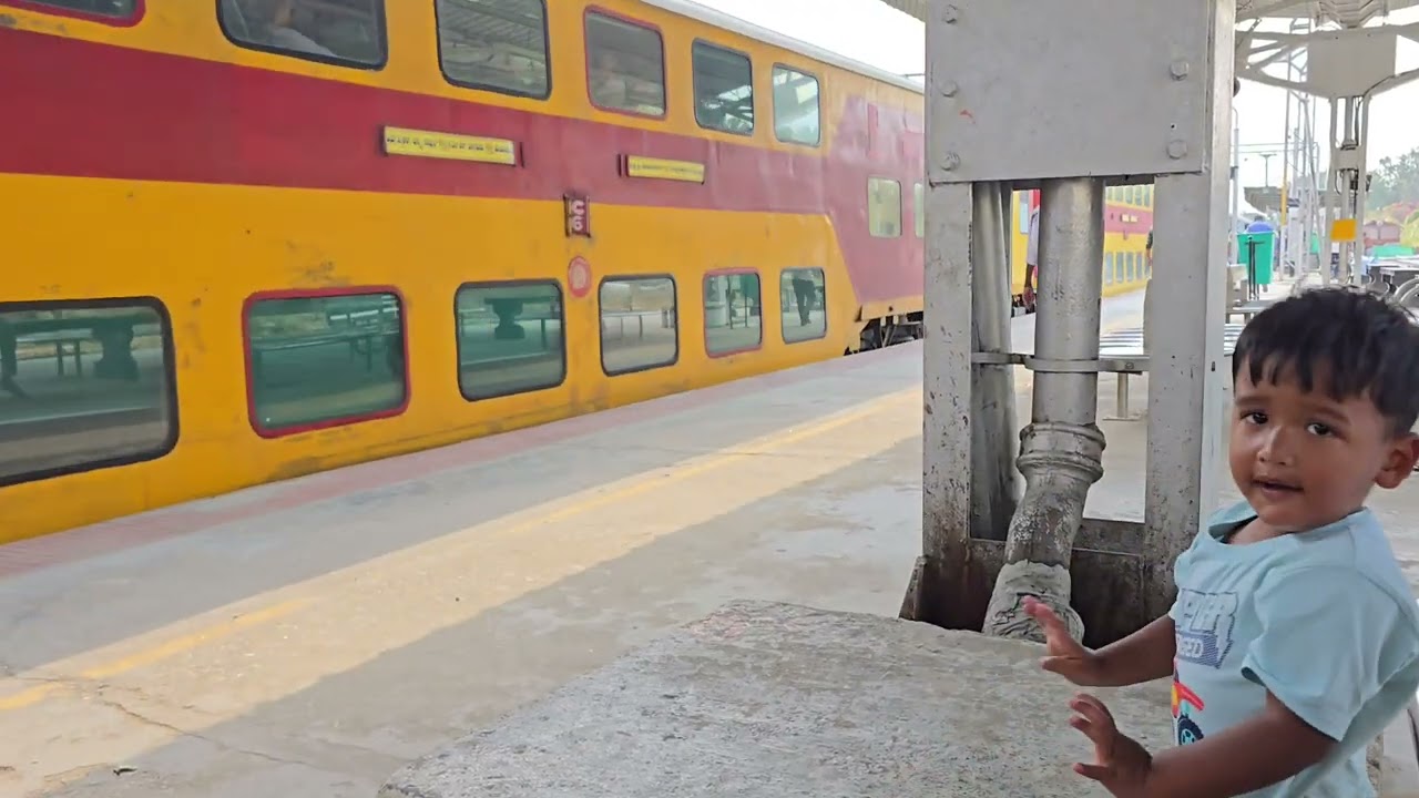 Dhanvins 1st train journey