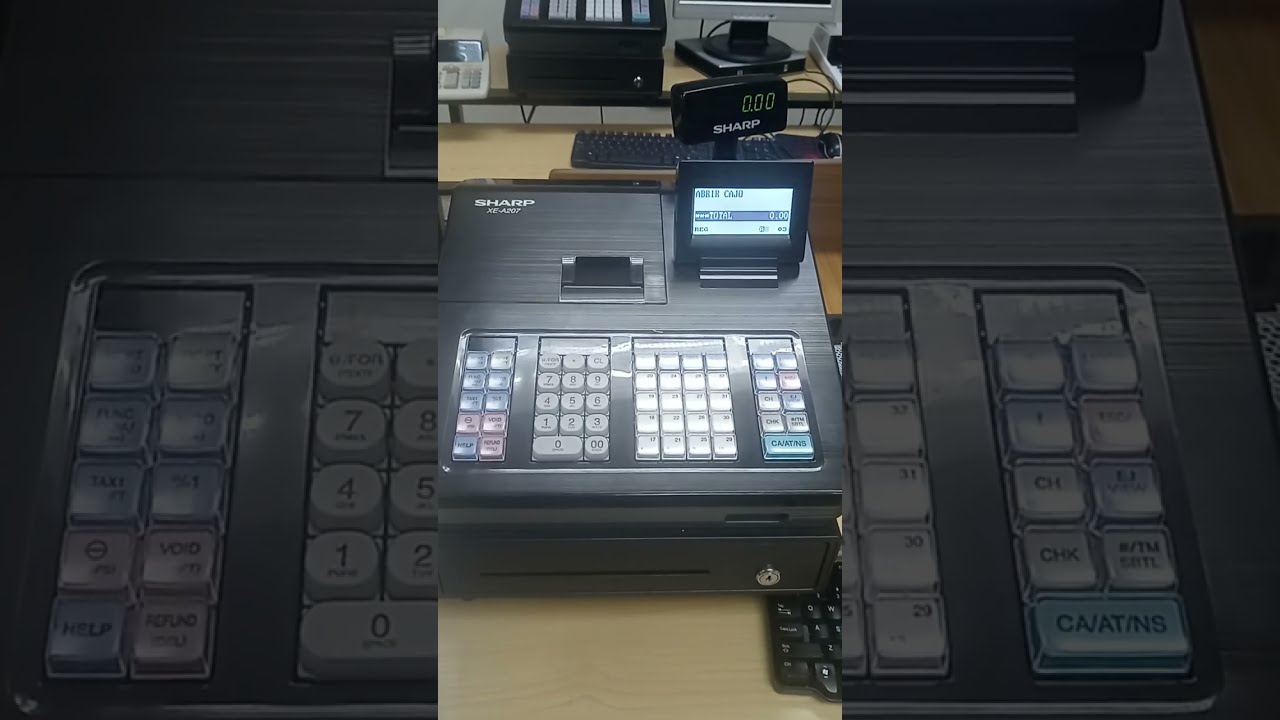 Registro y clave de cajeros en la Caja Registradora Sharp XE-A207