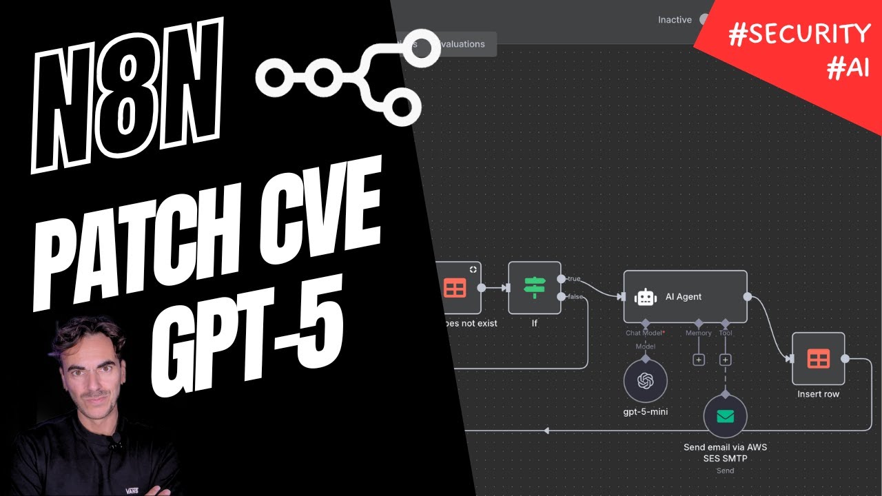 GPT-5 e n8n per fixare vulnerabilità automaticamente #cybersecurity #ai #n8n