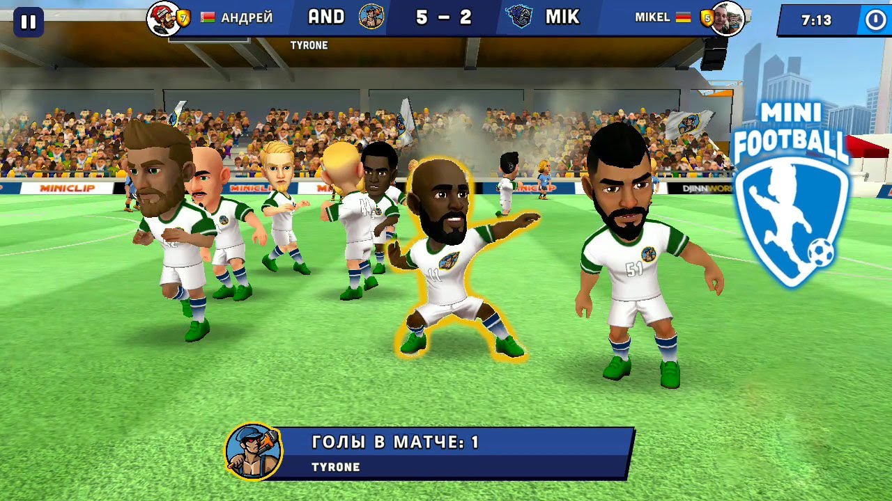 Mini Football Gameplay Крутой гол 5-2 №7