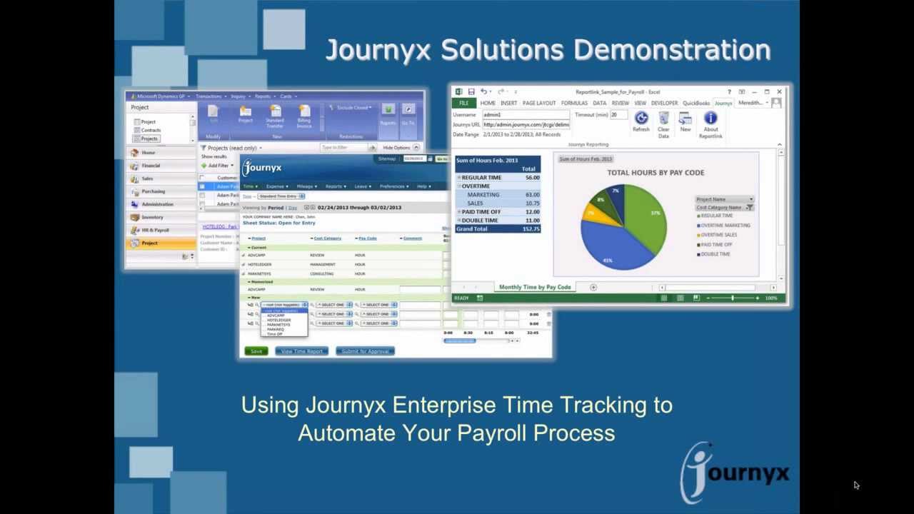 Journyx Time Tracking for Payroll Professionals 9 30 13 1 00 PM