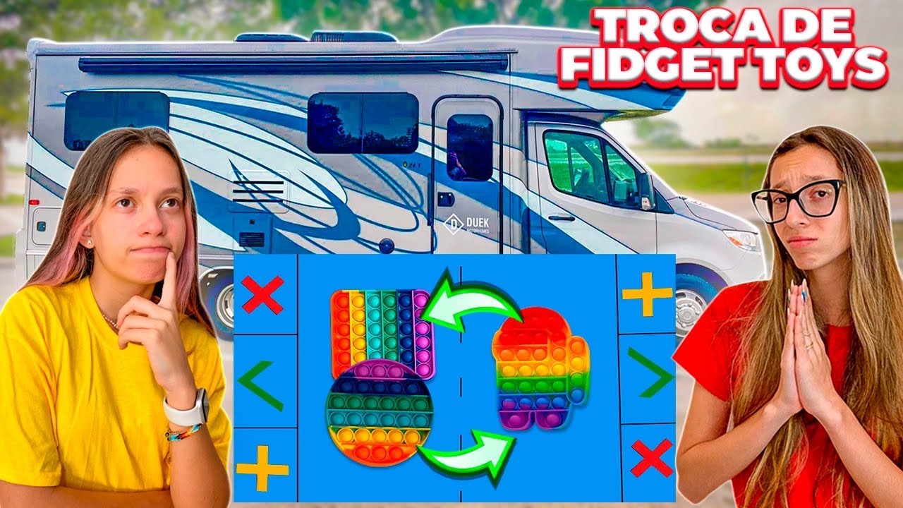 TROCAS DE FIDGET TOYS NO MOTORHOME I TROCANDO FIDGET TOYS  TRADING FIDGET TOYS