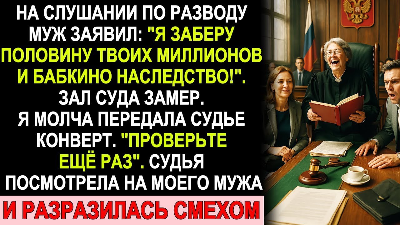 Он пришёл на развод уверенным победителем — пока я не открыла конверт