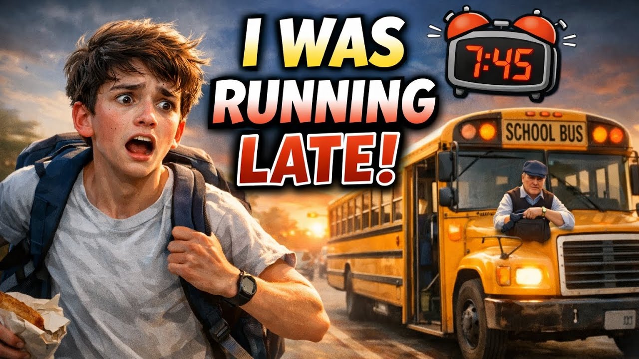 I Was Running Late – My CRAZY Morning at School! 😱🏃‍♂️ #learnenglish #audiobook 