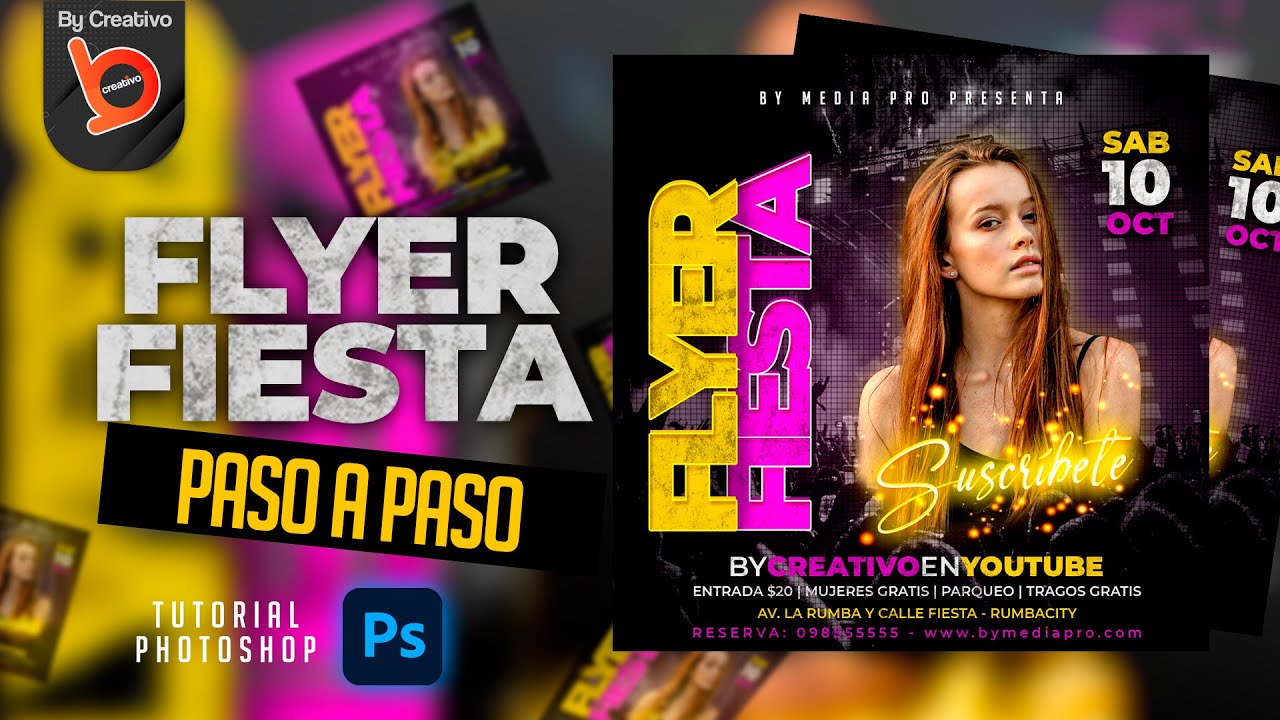 Creando un flyer de fiesta impactante en Photoshop: tutorial paso a paso