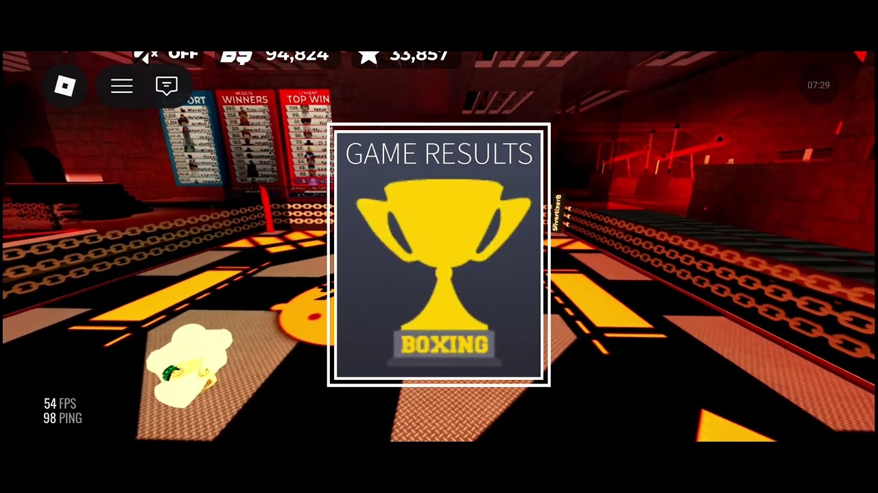 Doing some gameplay in Roblox Boxing League.