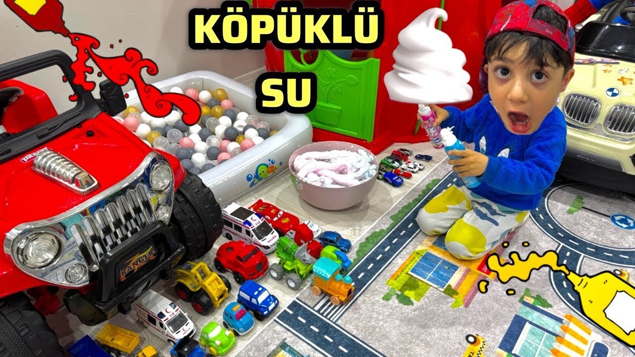 POYRAZ B&Uuml;Y&Uuml;K ARABALARI İ&Ccedil;İN K&Ouml;P&Uuml;KL&Uuml; SUYA ATIYOR !!