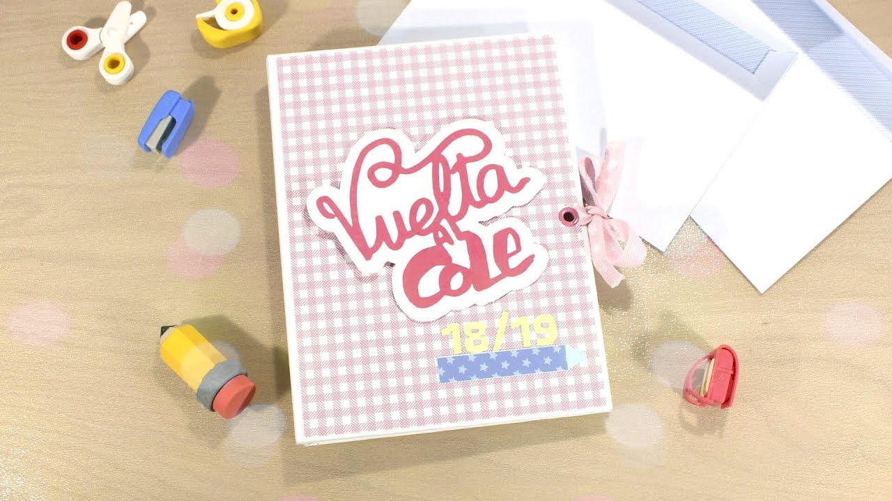 Mini Álbum con SOBRES de Cartas  y PAPELES BÁSICOS - Vuelta al Cole  ✉️🎒