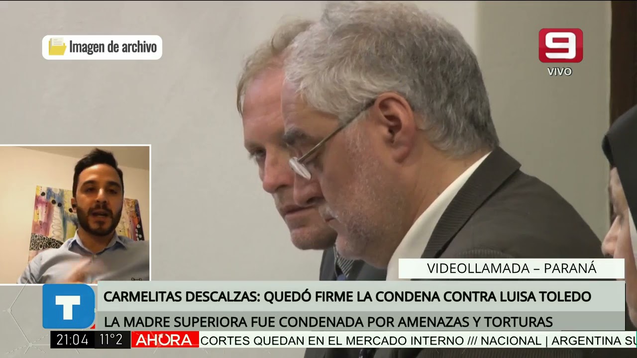 Carmelitas descalzas: quedó firma la condena contra Luisa Toledo