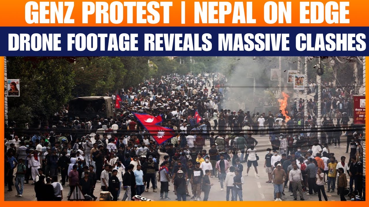 LIVE: Aerial View of Nepali Youth Protesting Against Corruption | KP Oli | Gen Z | GenZ Protest