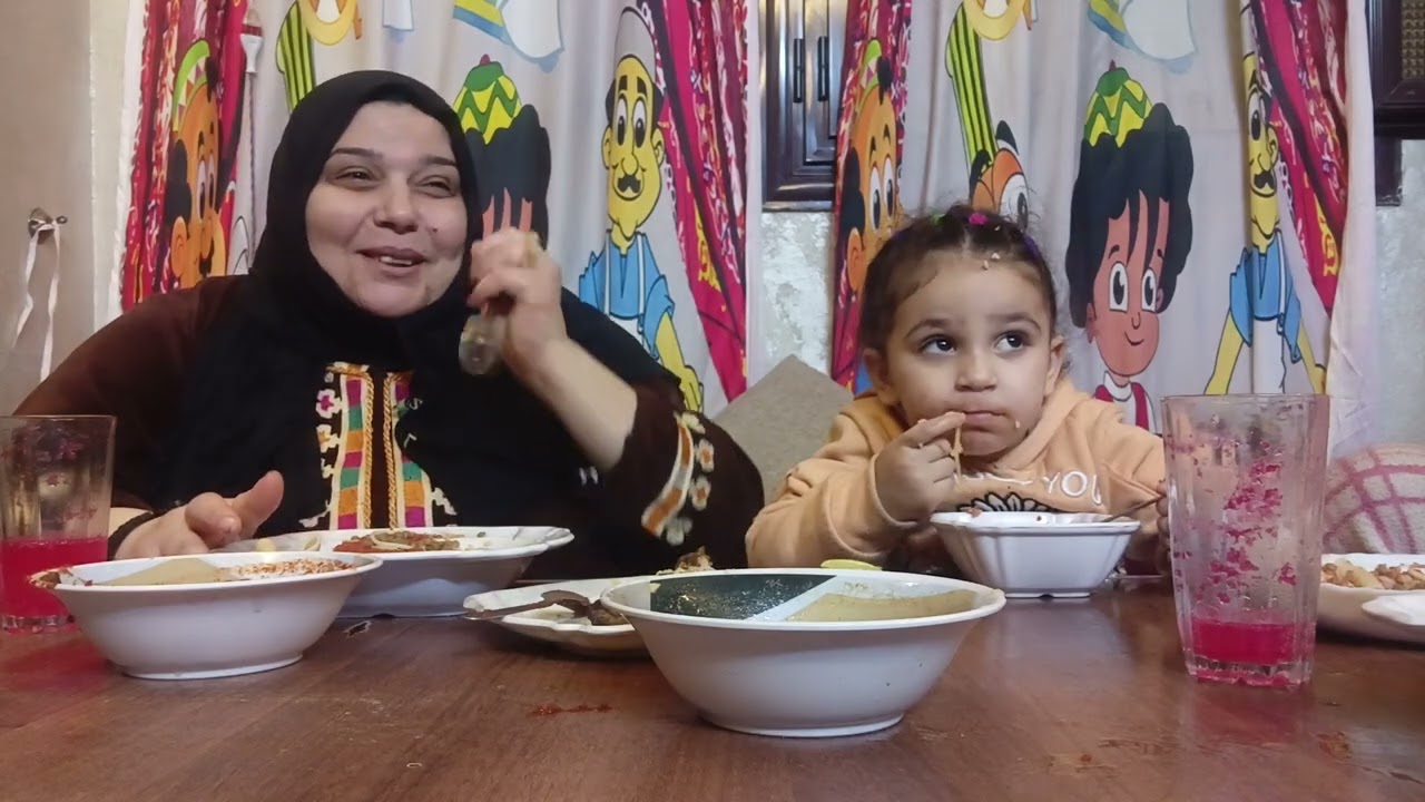 تعالوا شوفوا فطار 17يوم رمضان وشوفوا بقى عيالي كانوا منبهرين ازاي