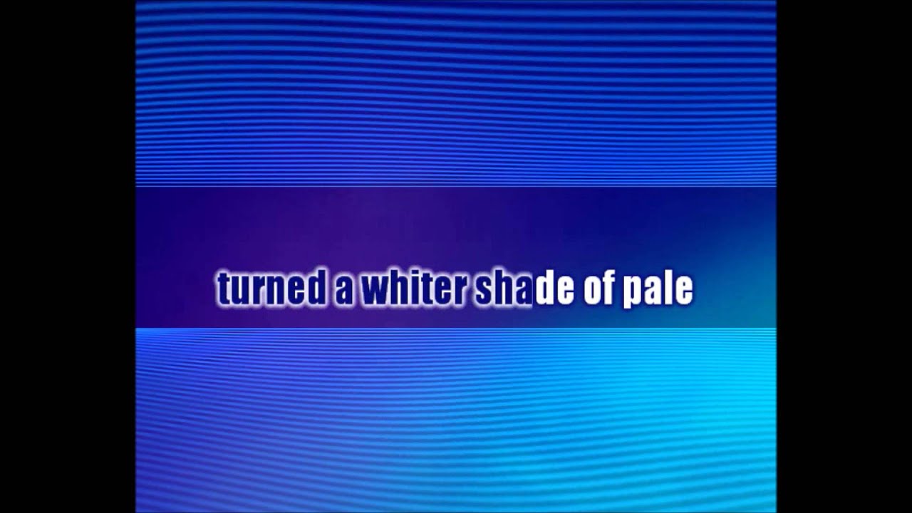 Procol Harum - A Whiter Shade of Pale - Karaoke