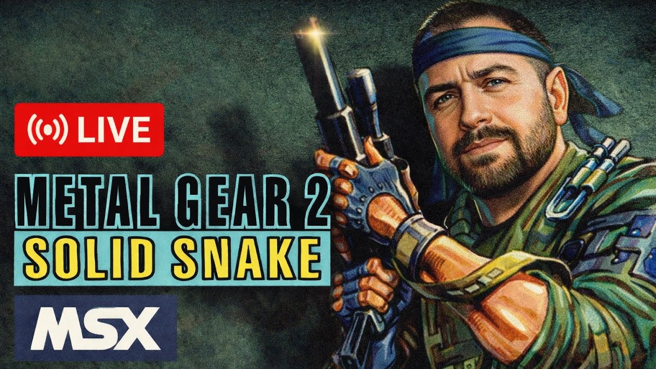 METAL GEAR 2: SOLID SNAKE | MSX2+ | LIVE 🔴 (cz. 1)