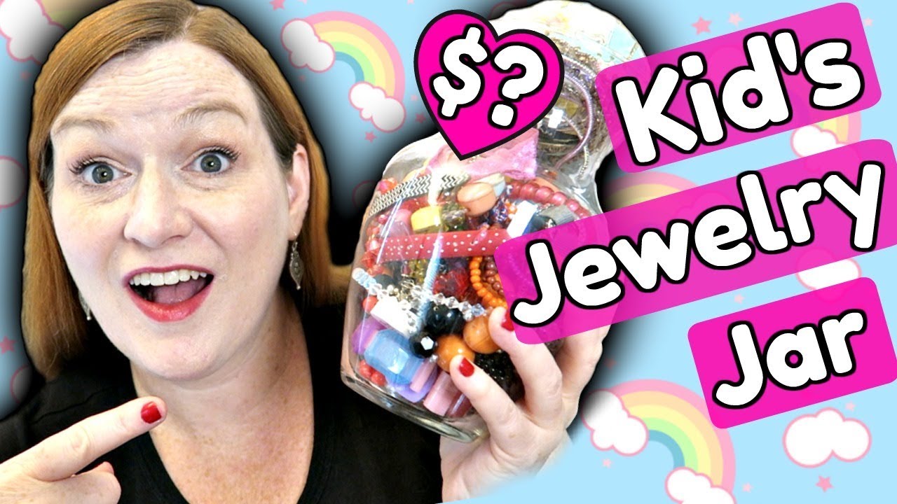 KIDS Jewelry Jar? Making Money on Children's Jewelry - Goodwill Jewelry Jar Unboxing