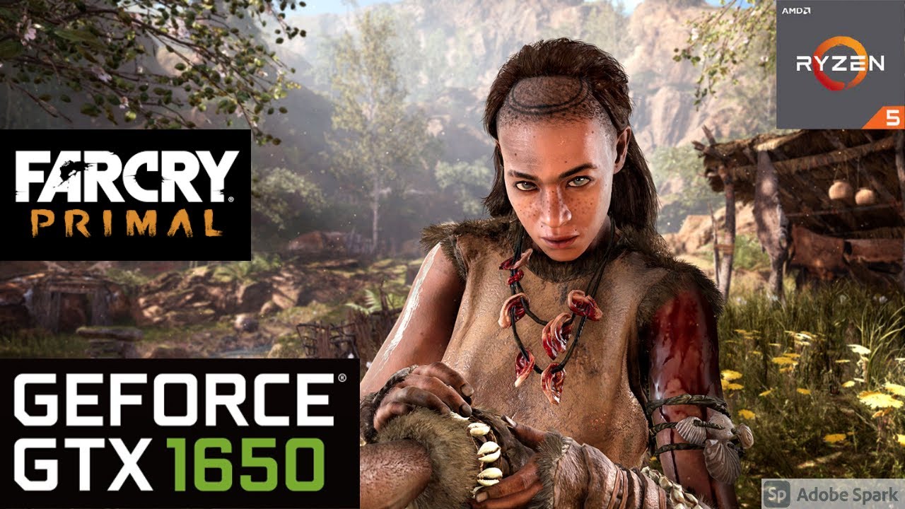 Far Cry Primal GTX 1650, Ryzen 5 3550H, Ultra settings, 1080p