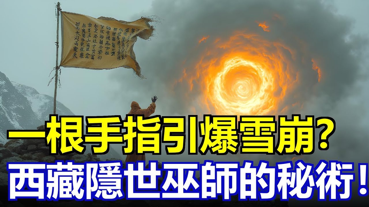 一根手指竟然可以引爆雪崩？西藏紅袍人操控自然的禁忌之力，科學無法解釋的西藏“苯”術真相！#西藏秘聞 #巫術之謎 #苯教禁術 #超自然力量