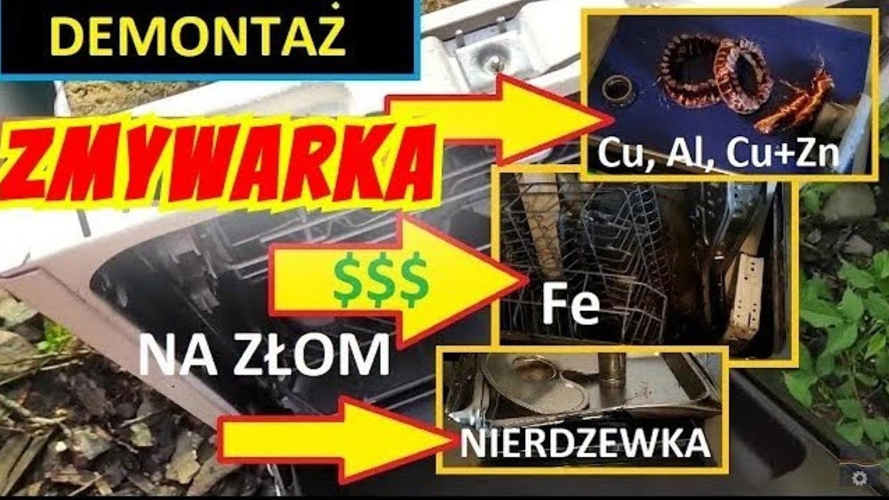 Ile kasy można zarobić? - Zmywarka na złom i metale kolorowe - odzysk miedzi i złomu