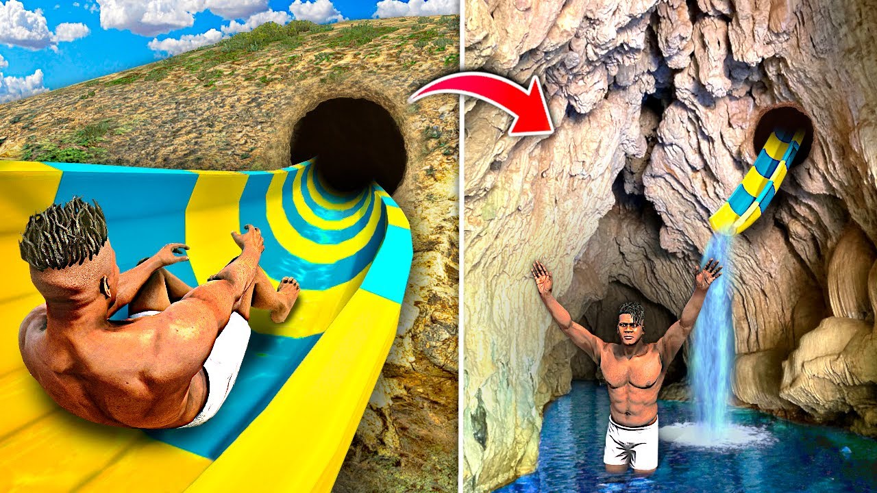 Я нашел секретную ПОДЗЕМНУЮ ВОДНУЮ ГОРКУ в GTA 5!