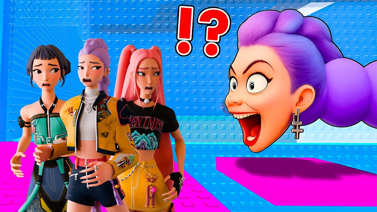 Kpop Demon Hunters Plays Escape From The RUMI HUNGRY WORM in Roblox! OBBY