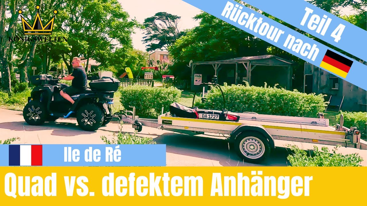 Der Wohnmobil Urlaub an der Atlantikküste ist vorbei| Fazit| Bekommen wir den Quad auf den Anhänger?