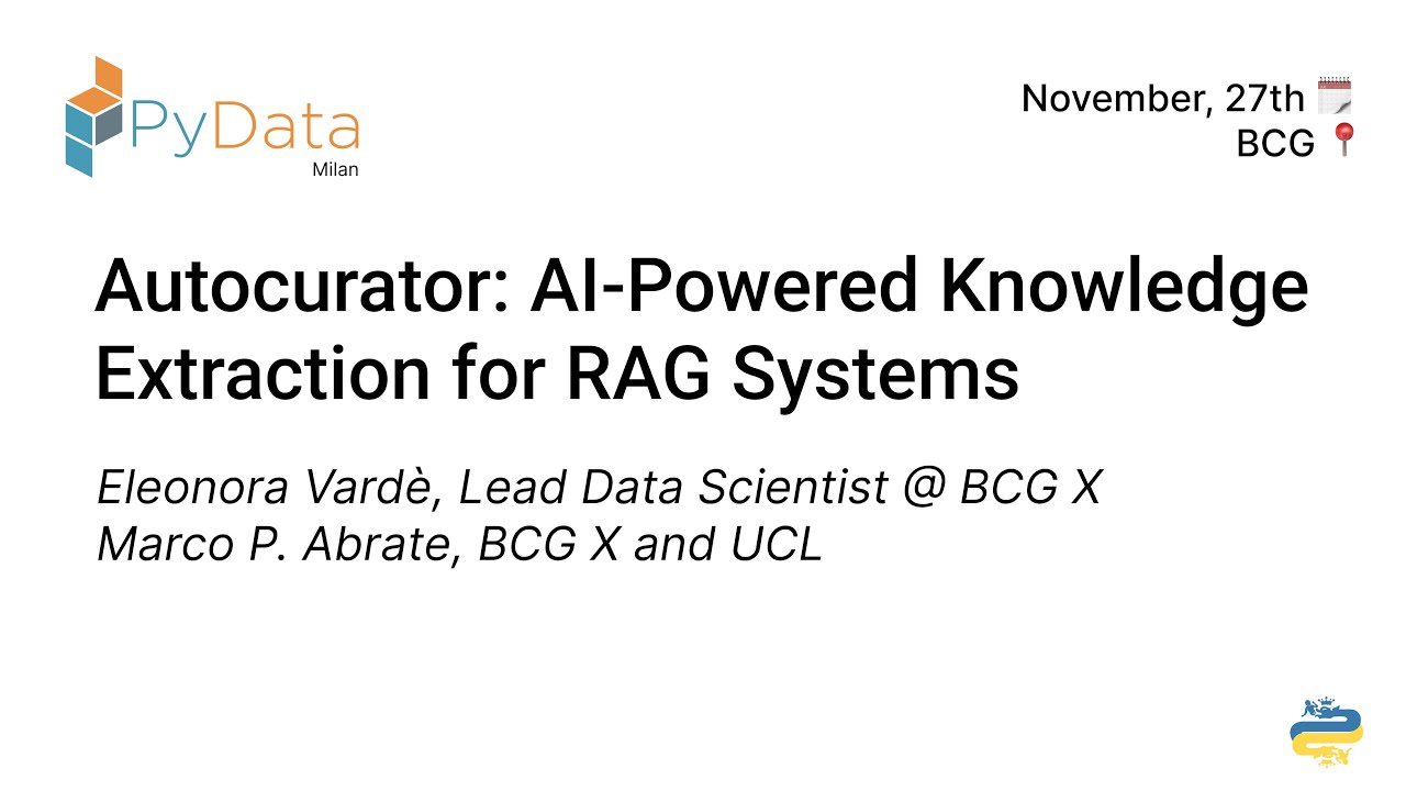 Autocurator: AI-Powered Knowledge Extraction for RAG Systems
