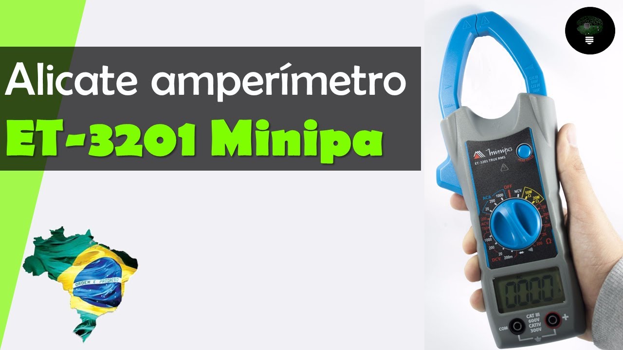 Alicate Amperímetro Digital ET-3201 - Minipa