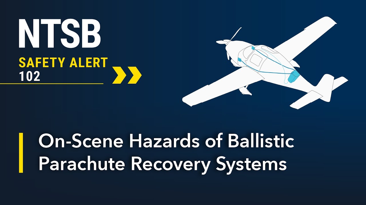 Предупреждение NTSB по безопасности &mdash; Опасности баллистических парашютных систем на месте происше...