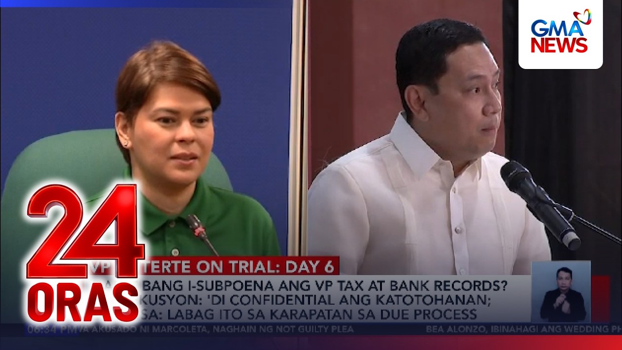 Dapat bang i-subpoena ang VP tax at bank records? Prosekusyon... | 24 Oras