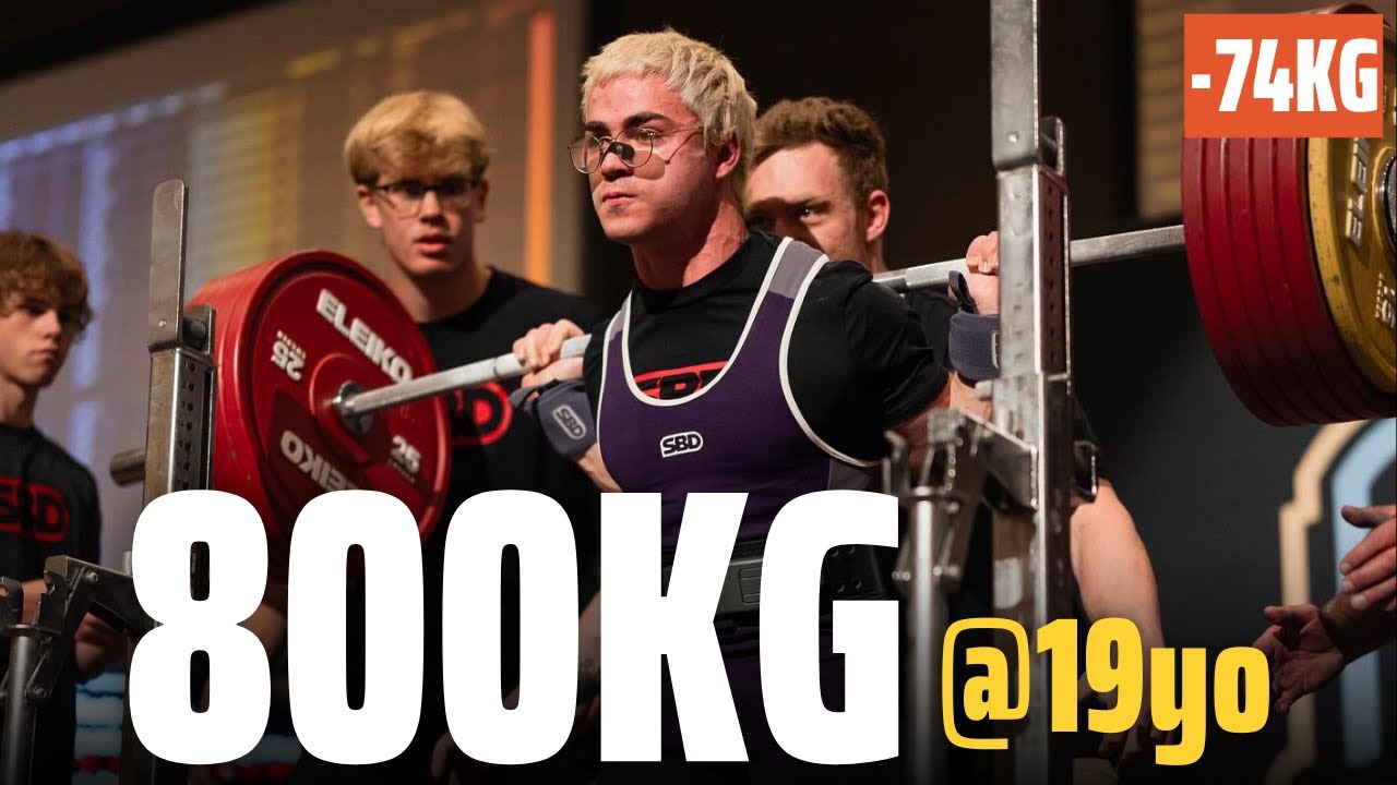 Elliott Sykes | 800.5kg Total at 19 Years Old