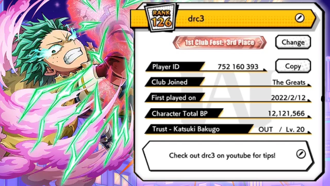 $20,000 ACCOUNT SHOWCASE! 12,000,000 BP! | My Hero Ultra Impact