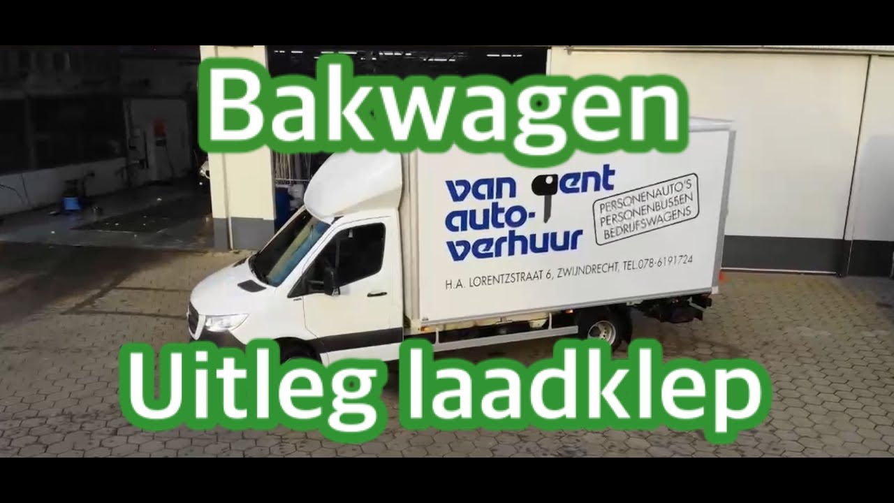 Bakwagen: uitleg laadklep