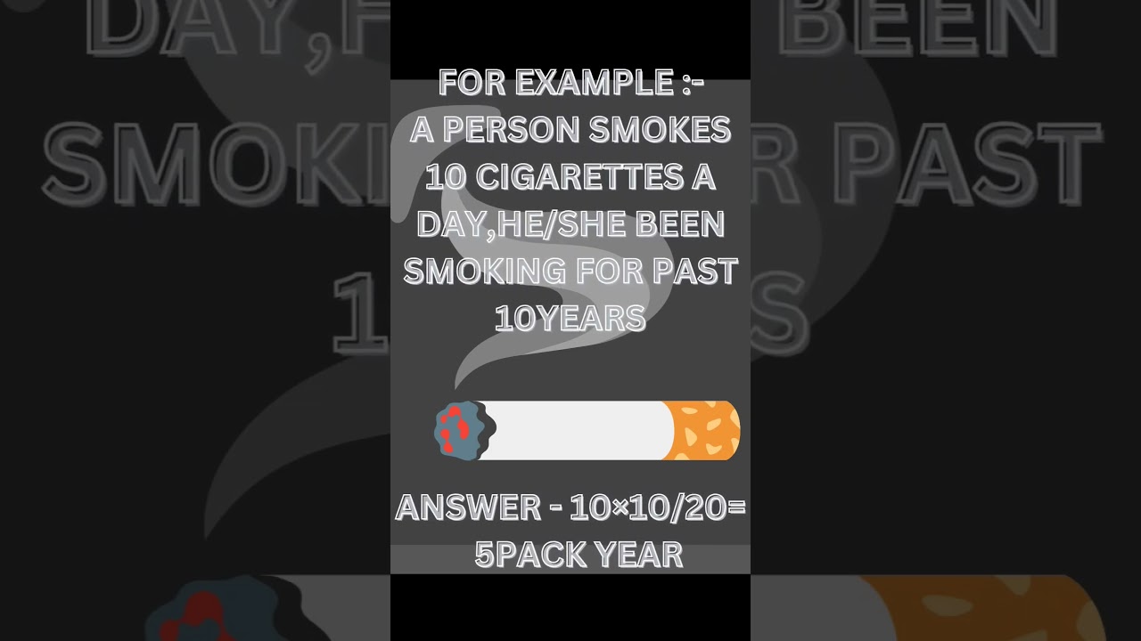 Pack years calculation