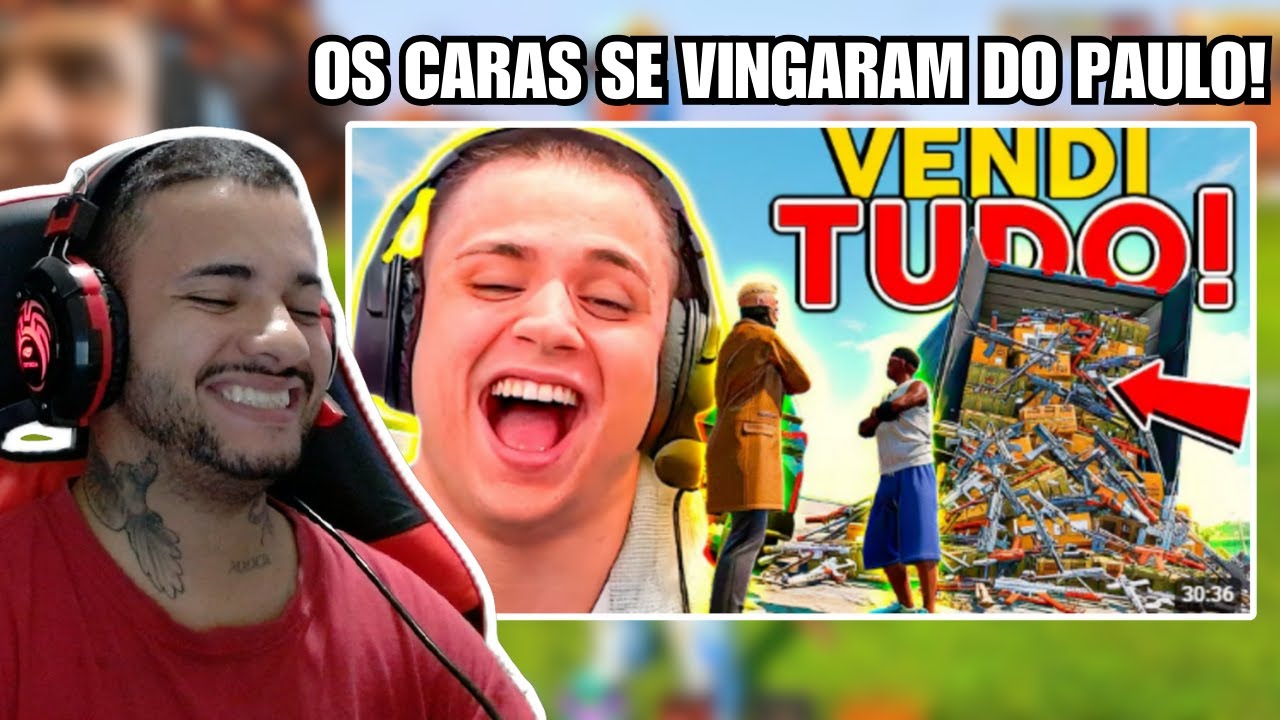 React - GANHEI MILHÕES VENDENDO ARMAMENTO no GTA RP (Paulinho o LOKO)