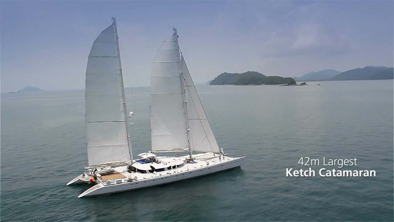 World&rsquo;s largest cruising catamaran Douce France. Luxury Sailing Catamaran VPLP design