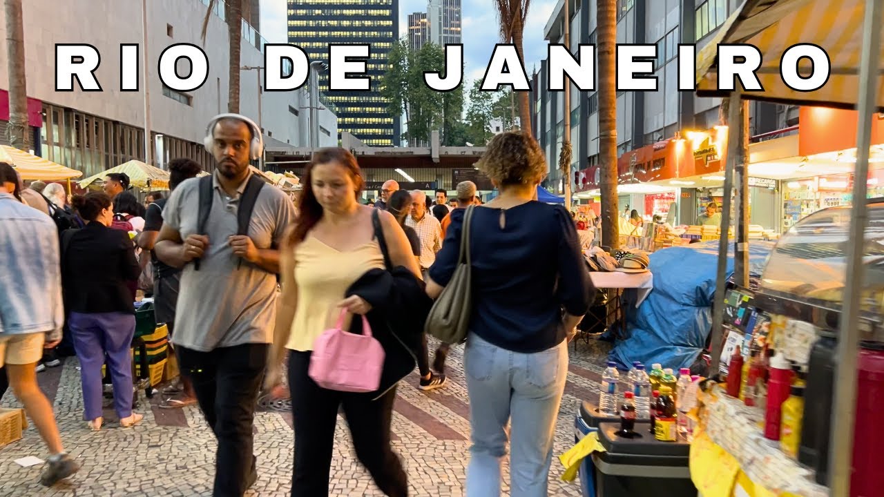 THE HEART OF RIO DE JANEIRO — BRAZIL WALKING TOUR【4K】🇧🇷