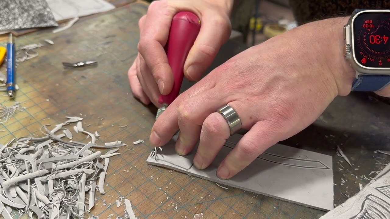 Carving a Linoleum Block