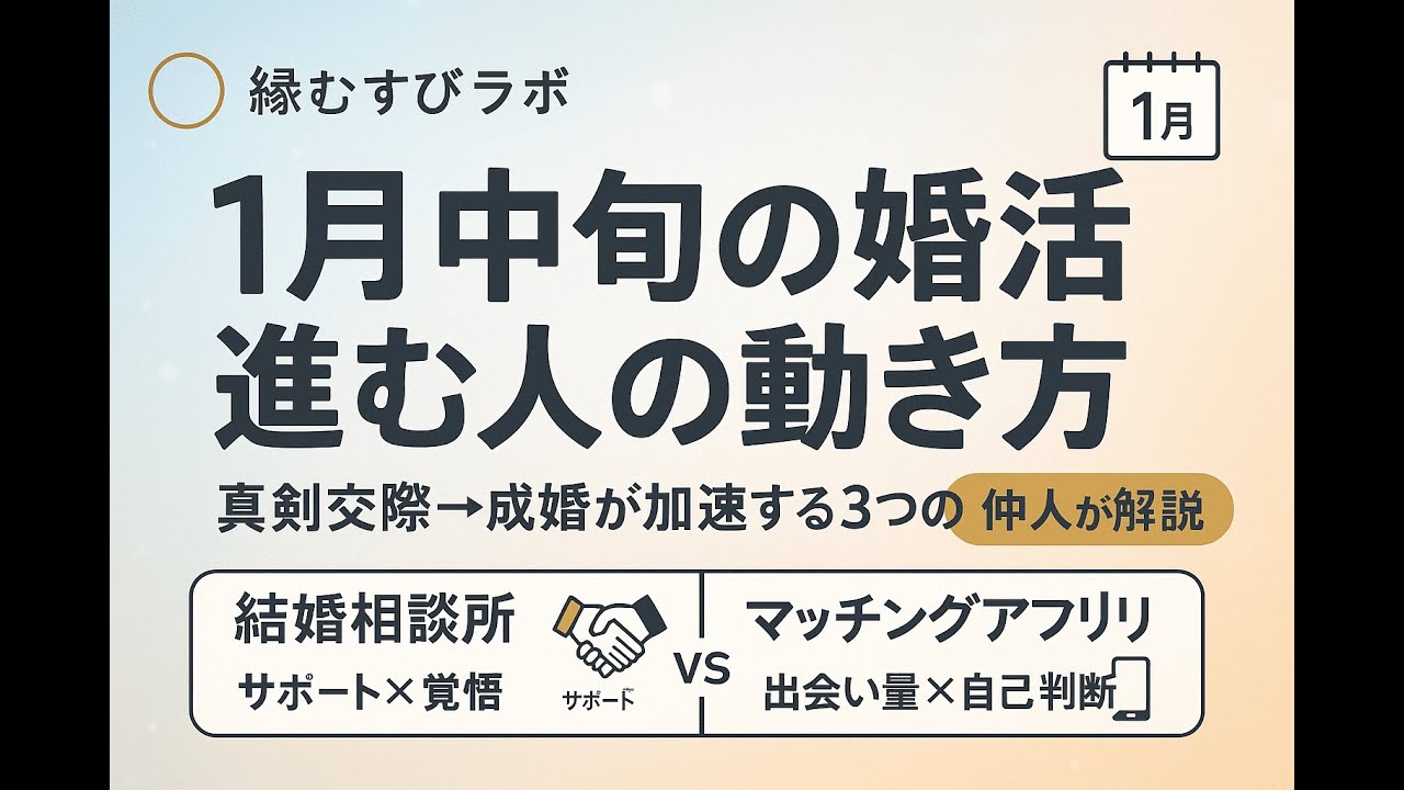 1月中旬の婚活の過ごし方 結婚相談所の仲人が解説 真剣交際と成婚が進むコツ