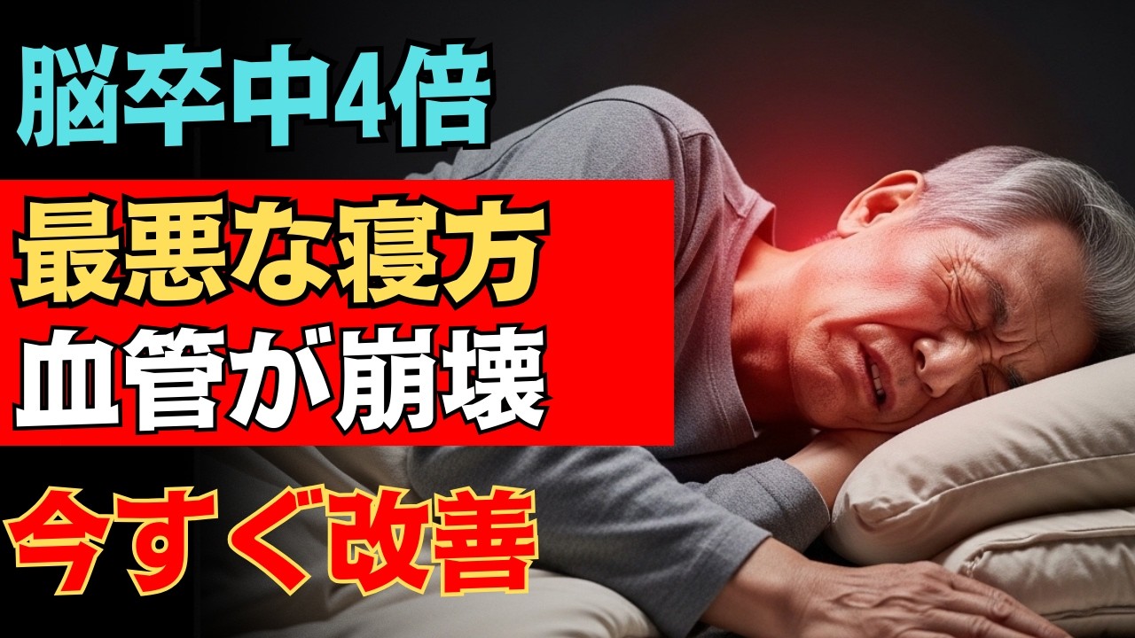 ※警告！寝ている間に血管を破壊する「最悪の寝姿勢」とは？脳卒中リスク4倍の恐怖！今すぐ変えるべき夜の