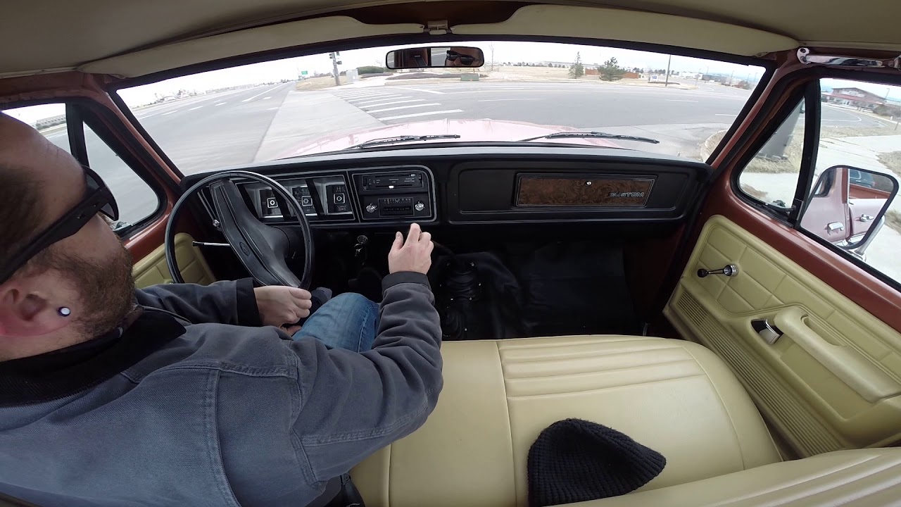 1979 Ford F-150 Custom 351M 4 Speed 4x4 Driving Part 1