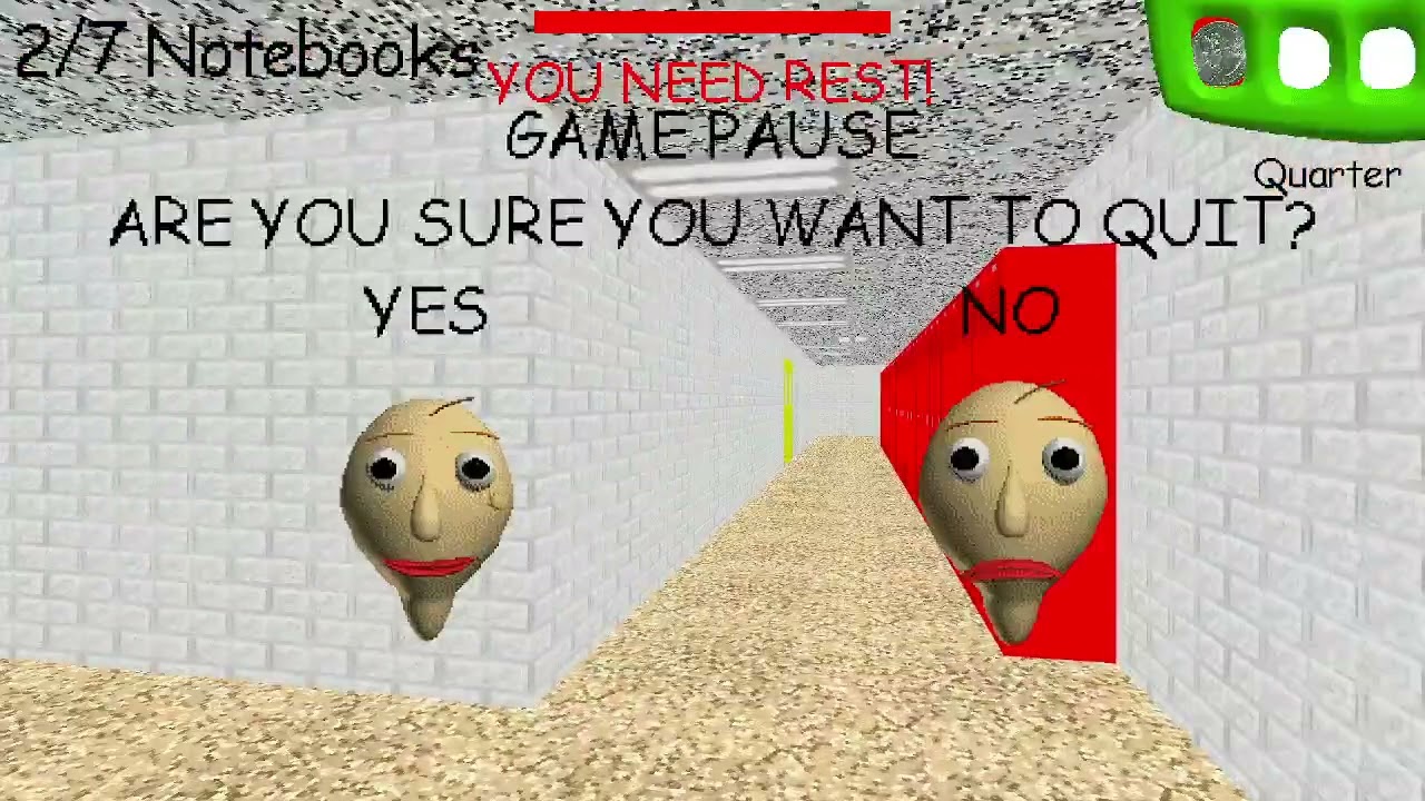 TEST my firts game (Baldi's basics: The debug from prototype)