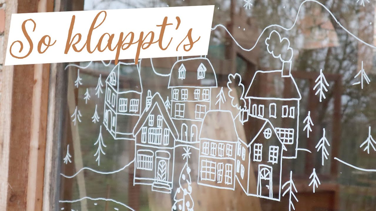 Fensterbilder mit dem Kreidemarker - meine Tipps und Tricks