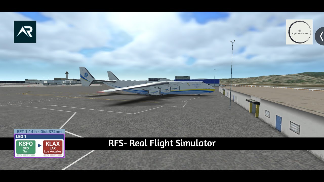 Antonov 225- Full flight - RFS- Real Flight Simulator - San Francisco (SFO) to Los Angeles (LAX)