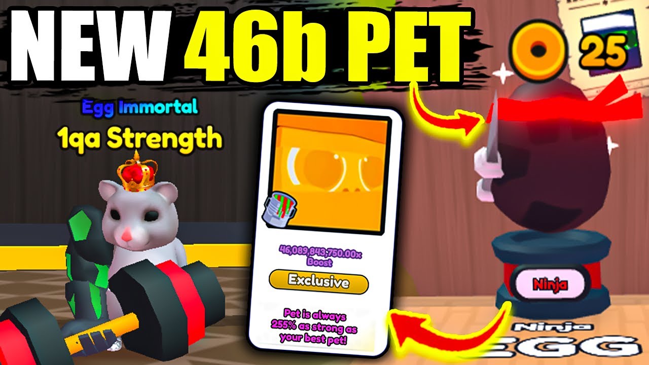 I GOT New 46b PET In Arm Wrestling Simulator (Roblox)!